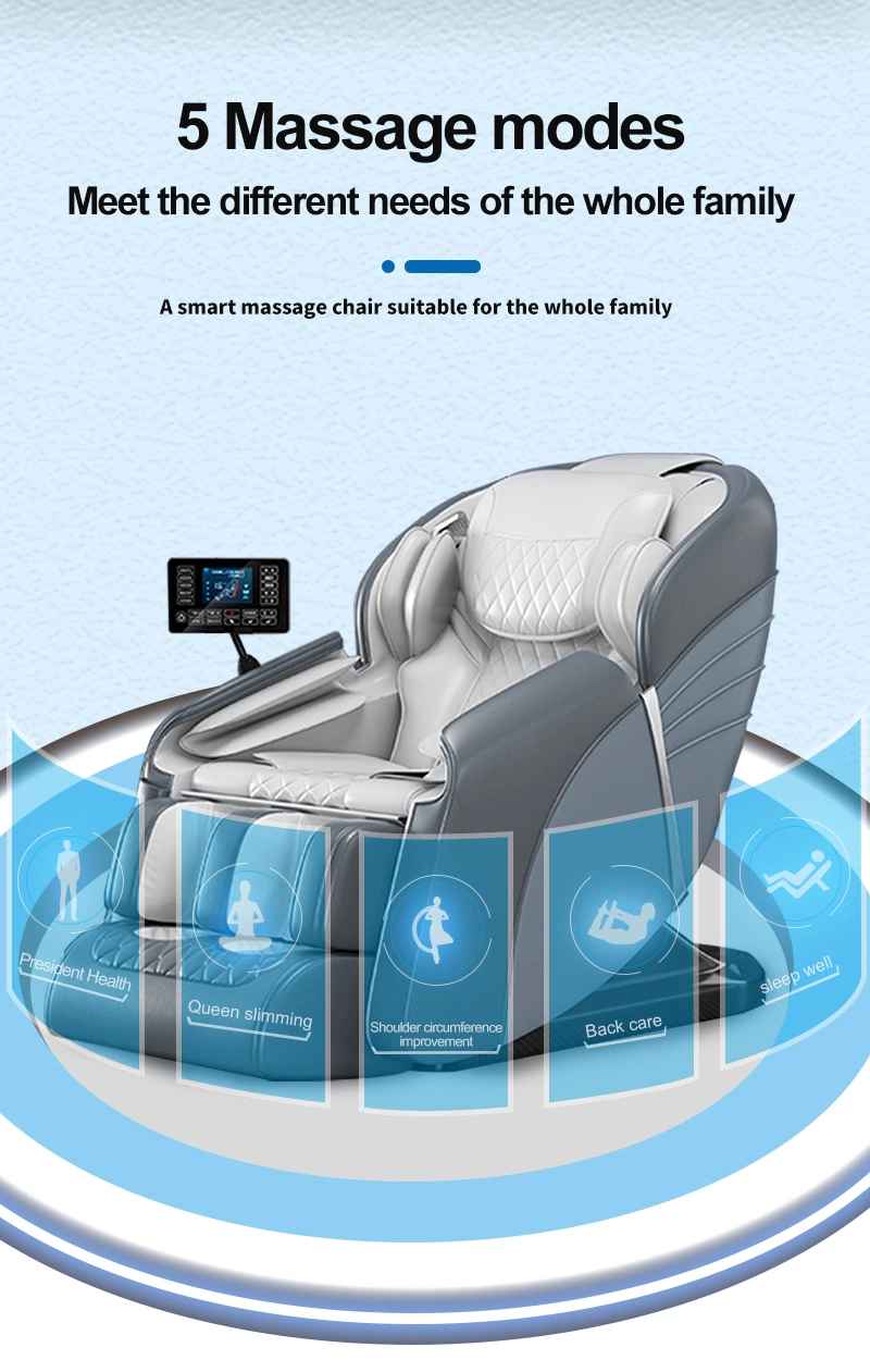 New Design Home Use Electric 2D Zero Gravity Whole Body Airbag Kneading Heating Shiatus Air Pressure Massage Chair